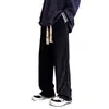 Pantalones Casuales para Hombre Marca de Moda Waffe Rectos Sueltos Deportivos Largos Primavera y Otoño Juventud Tendencia 2024