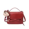 Bolsa Pequena Vermelha para Mulheres, Nova Tendência Estilo Coreano Primavera 2026, Bolsa Sela de Nicho, Bolsa Transversal Pequena Versátil Elegante de Alta Qualidade