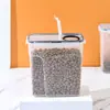 Suprimentos para animais de estimação transfronteiriços novo balde de ração para cachorro balde de armazenamento de animais de estimação selado selo duplo à prova de umidade pote de petisco para animais de estimação