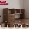 Estante de mesa com núcleo de madeira maciça, prateleira de armazenamento para mesa de estudante, organizador de bancada para mesa de escritório, estante para janela de sacada