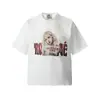 26 Marca Europea y Americana de Tendencia Transfronteriza Colaboración Travis Scott Camiseta de Manga Corta Lavada Vintage Unisex High Street Manga Media