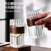 Vaso de Vidrio con Veta Vertical Resistente al Calor para Sala de Estar Doméstica, Taza para Beber Té, Taza de Café, Taza de Alto Valor de Color 6