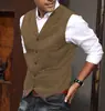 Chalecos de Hombre de Venta Caliente Transfronteriza, Chalecos de Espiga Retro Británicos de Moda, Ropa de Trabajo Casual, Chalecos Ajustados en Stock