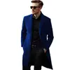 Casaco Masculino para Comércio Exterior Primavera e Outono Peça de Roupa Exterior Estilo Europeu Leve Simples Moderno Elegante Casaco de Comprimento Médio Jaqueta Corta-vento