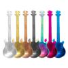 Amazon 304 colher de aço inoxidável colher de guitarra colher de café colher de gelo colher de bar de música colher de caneca