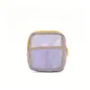 Viajes Turismo Exterior Almacenamiento Misceláneo Transparente Bolsa Tofu Colorida Bolsa de Malla Ultraligera Multifuncional Duradera Gran Capacidad