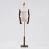 Mannequin de Meio Corpo para Prova de Roupas, Manequim de Corpo Inteiro de Madeira, Suporte de Exibição de Corpo Humano para Roupas