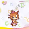 Llavero Colgante de Acrílico Cross-Border Uma Musume Pretty Derby Colgante de Mercancía de Anime para Mochila de Estudiante