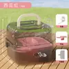 Jaula transparente para hámster, portátil y fácil de transportar, jaula para hámster anti-mordeduras y a prueba de escapes, mayorista fabricante de artículos para mascotas
