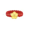 Anillo de Oro Puro 999 para Mujer, Estilo Nuevo, Anillo Trenzado de Cuerda Tejida Hecho a Mano, 24K, Venta al por Mayor para Regalos