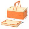 Cesta de Almacenamiento Portátil Yanxian Cesta de Picnic Plegable de Plástico para Exteriores Grande Venta al por Mayor Cesta Plegable Supermercado Snack Cesta Portátil