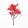 Guirnalda Roja de Frutas Navideñas, Frutas de Acebo Artificiales, Frutas Rojas de Espuma, Bayas Navideñas, Fabricante de Materiales para Coronas de Navidad