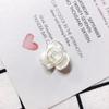 Perla de Imitación Blanco Rosa Flor Camelia Acrílico Hecho a Mano Tocado Agujero Hebilla para Zapato DIY Accesorios de Joyería