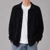 Suéter cárdigan de alta gama, peso pesado, abierto al frente para hombre, nueva colección otoño/invierno 2026, engrosado, estilo americano, corte holgado, suéter de punto casual