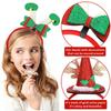 Diadema de Navidad Árbol de Navidad Cuernos de Alce Tocado Adulto Niños Decoración Fiesta Navideña Pata de Elfo Diadema de Navidad