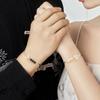 Pulseira de Corda para Mãos de Casal Lianlizhi Prata de Lei S925 Fivela de Segurança Pulseira de Luxo Leve Pulseira de Calcedônia de Alta Qualidade Presente de Dia dos Namorados