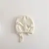 Gorro para Bebé de Una Pieza Otoño e Invierno Estilo Coreano Orejas de Conejo Cálido Tejido Gorro Protector de Orejas Super Lindo Gorro de Lana para Niños