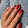 Peças de Unha Quentes Transfronteiriças Estilo Europeu e Americano Manicure Francesa Patch Pó Cor de Contraste Preto Explosões de Comércio Exterior Unhas Postiças Produtos Acabados