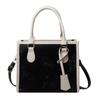 Bolso de mano elegante para mujer, bolso de mano informal de moda de 2024, bolso de hombro con contraste, moderno