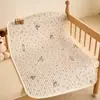 Funda impermeable pequeña de algodón para colchón de bebés, Protector impermeable de algodón puro para orina de lactantes, Cubierta impermeable para cama infantil, Protector de colchón lavable a máquina