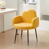 Sillón de piel de cordero de celebridad de Internet BOBO, sofá individual para sala de estar, dormitorio, guardarropa, sillón de maquillaje, tocador.