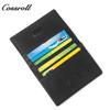 Fabricante Personalizado Delgado Cuero Genuino Gran Capacidad Tarjetero Transfronterizo Unisex Tarjetero Patrón Lichi Cuero Vacuno Tarjetero