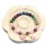 Pulsera de turmalina de colores ojo de gato pulsera del gato de la suerte para mujeres joyería de la suerte de lujo ligero regalo para amigo