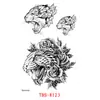 Adesivos de tatuagem à prova d'água transfronteiriços, adesivos de tatuagem de personagem totem animal, atacado de adesivos de tatuagem