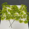 Flor artificial hoja de ginkgo estilo INS fabricantes decoración del hogar boda Planta de pared pared de plantas accesorios de hoja de ginkgo amarillo