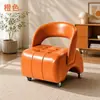 Taburete pequeño de rueda universal sala de estar uso doméstico ruedas banco pequeño taburete de sofá taburete para cambiarse los zapatos silla pequeña silla rodante silla con respaldo