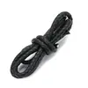 Corda Redonda de Couro Trançado Retrô Corda Artesanal DIY Corda Redonda de Couro de Vaca Pulseira Bolsa Acessórios de Joias