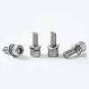 Acero Inoxidable 304 Hexagonal de Cabeza Cilíndrica Tres Combinaciones Tornillo Combinado Hexagonal de Cabeza Cilíndrica con Arandela de Resorte Plana