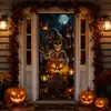Pegatinas de vidrio para ventanas y puertas con temática de Halloween, impermeables y a prueba de aceite, nuevas pegatinas de pared de fondo para decoración de fiestas de Amazon, pegatinas para puertas