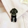 Broche de metal para perro mascota de venta caliente, insignia para ropa y sombrero, aleación, accesorios para amantes de los animales, una generación de punto