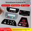 Fabricantes de força produzem serigrafia fosca suave equipamento mecânico cadeira de massagem esteira botão de tambor painel de PVC