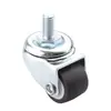 Ruedas Giratorias de Goma de 0.5 Pulgadas para Gabinete de Zapatos con Cajones, Ruedas Direccionales Tatami, Ruedas Giratorias para Muebles en Miniatura