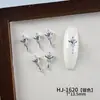 Acessórios para Unhas em Formato de Cruz Mais Vendidos, Pedras Strass Populares de Liga para Nail Art, Decorações de Unhas Versáteis Estilo Retro Doce-Cool Europeu e Americano
