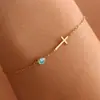 Colar de Trevo de Quatro Folhas com Zircônia Novo Estilo Europeu e Americano para Mulheres, Colar de Flor de Pérola e Concha Atacado, Pulseira de Borboleta com Contas Douradas Atacado