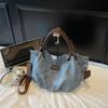 Bolso Casual de Gran Capacidad para Mujer 2025 Nuevo Retro Antiguo Bolso Cruzado para Viajero Bolso Tote de Hombro y de Mano a la Moda