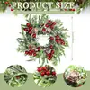 Guirnalda de Velas Navideñas Amazon Transfronteriza Mini Guirnalda Navideña Bayas Rojas Piñas Decoraciones Sagradas Comercio Exterior