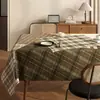Toalha de Mesa Impermeável e à Prova de Óleo Sem Lavagem Modelo Novo 2026 Resistente a Altas Temperaturas Tapete de Mesa Retangular High-End Retrô Capa para Mesa de Centro
