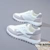 Tênis Tendência Feminino Estilo Coreano Transfronteiriço 2025 Primavera e Outono Novos Tênis de Corrida para Estudantes Estilo de Rua Sapatos Brancos Tênis de Pai
