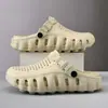 Zapatos de Verano con Agujeros de Suela Gruesa para Hombre, Antideslizantes, Suela Suave, Chanclas de Playa, EVA Transpirable, Masaje, Zapatillas Cerradas para Pareja