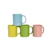 Taza de Cerámica Estilo Ins Coreano Alto Valor de Color Color Sólido Dibujo Animado Pareja Taza de Agua Ceremonia Creativa de Acompañamiento