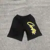 Pantalones Cortos Deportivos Casuales de Malla con Cordón y Estampado de Logo Francés Clásico Pintado a Mano Alcatraz