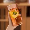 Vaso de Agua de Plástico de Gran Capacidad para Verano, de Aspecto Elegante, Vaso Deportivo con Colador de Té, Vaso Portátil para Hombres y Mujeres, Diseño Sencillo