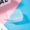 Caja Plástica Transparente Vacía Cuadrada Caja de Empaque para Cuentas Perler Piezas de Aretes Caja Plástica Caja de Almacenamiento Caja Organizadora