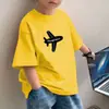 Camiseta de verano para niño de manga corta 100% algodón 2026 nuevo estilo transpirable elegante moderna ropa infantil para niño