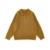 Suéter de Lana Mezclada Estilo Coreano con Cuello Polo para Niñas Wulibu 2026 Invierno Cálido Simple Casual