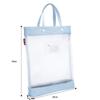 Bolsa de tutoría para estudiantes de primaria y secundaria, bolsa de transporte portátil para libros, bolsa de malla de nailon, bolsa de clasificación por materia, bolsa para exámenes A4, bolsa para pruebas de embarazo